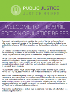 April 2021 newsletter