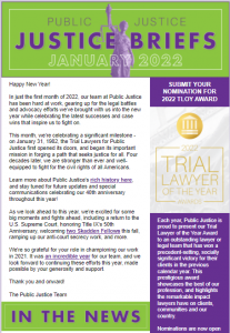 January 2022 newsletter