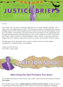 October 2022 newsletter