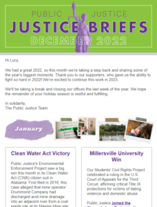 December 2022 newsletter