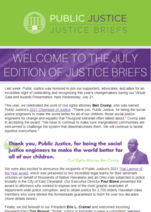 July 2021 newsletter