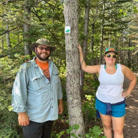 Dan and his wife, Kirsten, on the Superior National Hiking Trail.
