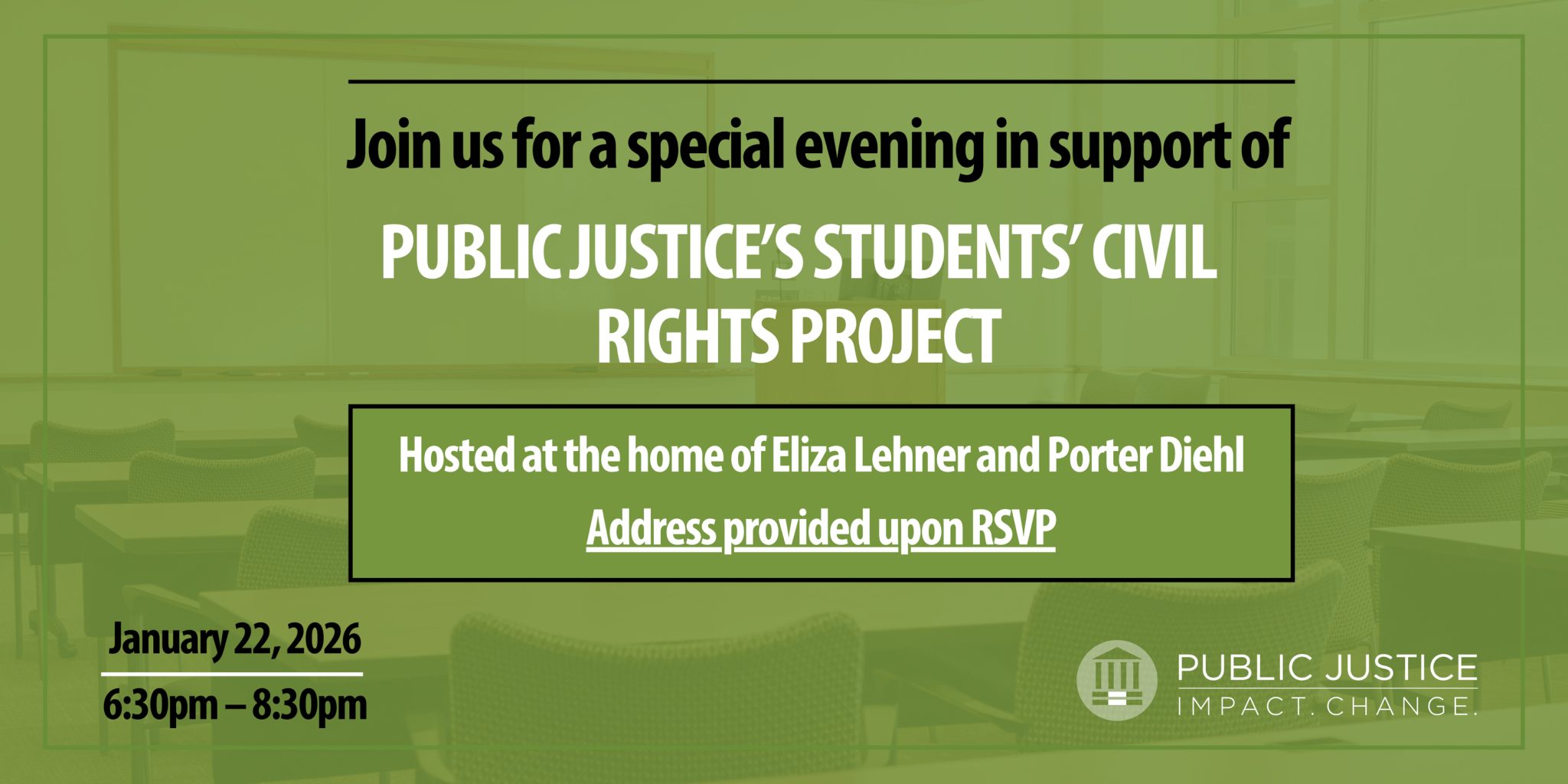 An Evening with the Students' Civil Rights Project | Public Justice